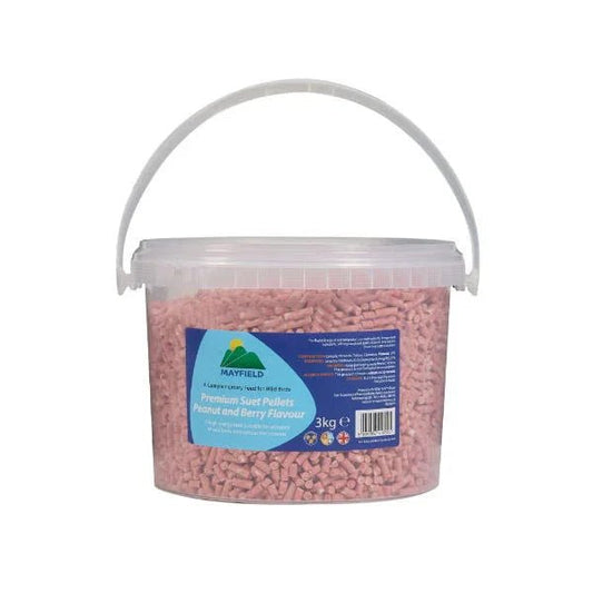 Mayfield Premium Suet Pellets Peanut and Berry Flavour 3kg | Luxury Home Accessories | Heulog Glow