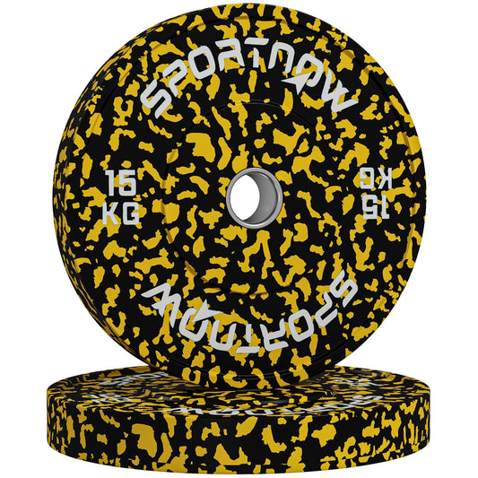 SPORTNOW Olympic Weight Plates with 5cm Holes for Weight Lifting, 2 x 10kg