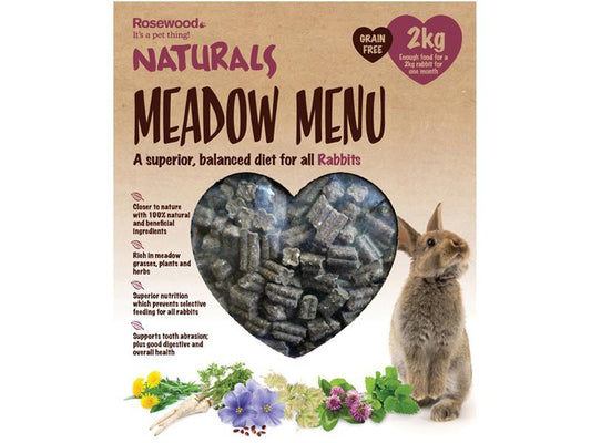 Meadow Menu Rabbit 2kg | Luxury Home Accessories | Heulog Glow