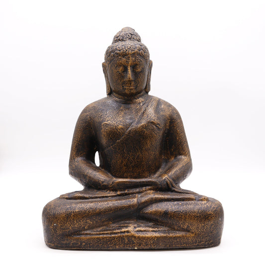 Medium Buddha Classic Antique Gold - 0.5m | Luxury Home Accessories | Heulog Glow
