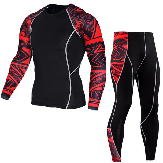 Men's Fashion And Comfort Printed Long Sleeve Gym Suit | Luxury Home Accessories | Heulog Glow