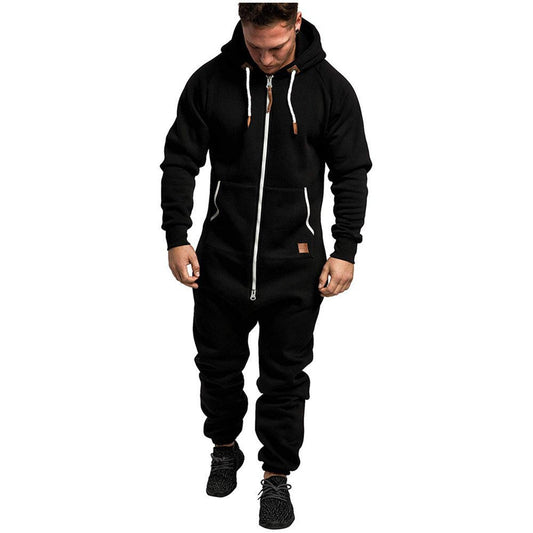 Men's hooded fleece jumpsuit | Luxury Home Accessories | Heulog Glow