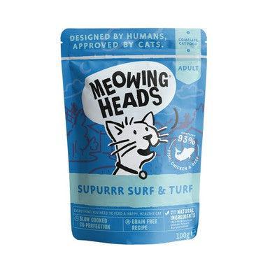 Meowing Heads Supurr Surf & Turf 100g | Luxury Home Accessories | Heulog Glow