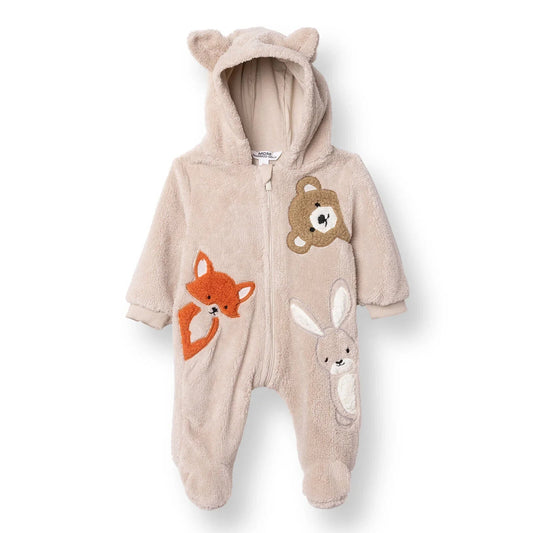 Midimod Newborn Welsoft Footed Jumpsuit - Ecru | Luxury Home Accessories | Heulog Glow