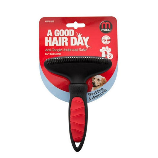 Mikki Anti-Tangle Undercoat Rake For Thick Coats Large | Luxury Home Accessories | Heulog Glow