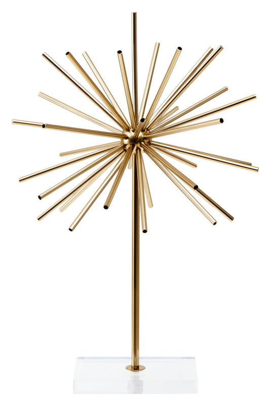 Milton Metal Sculpture on Acrylic Stand | Luxury Home Accessories | Heulog Glow