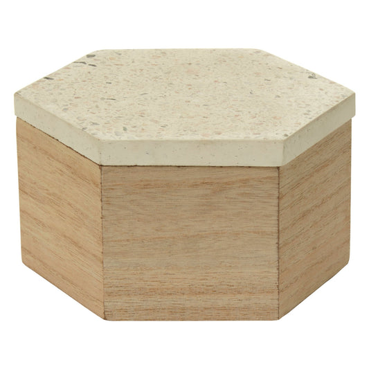 Mimo Small Terrazzo Lid Trinket Box | Luxury Home Accessories | Heulog Glow