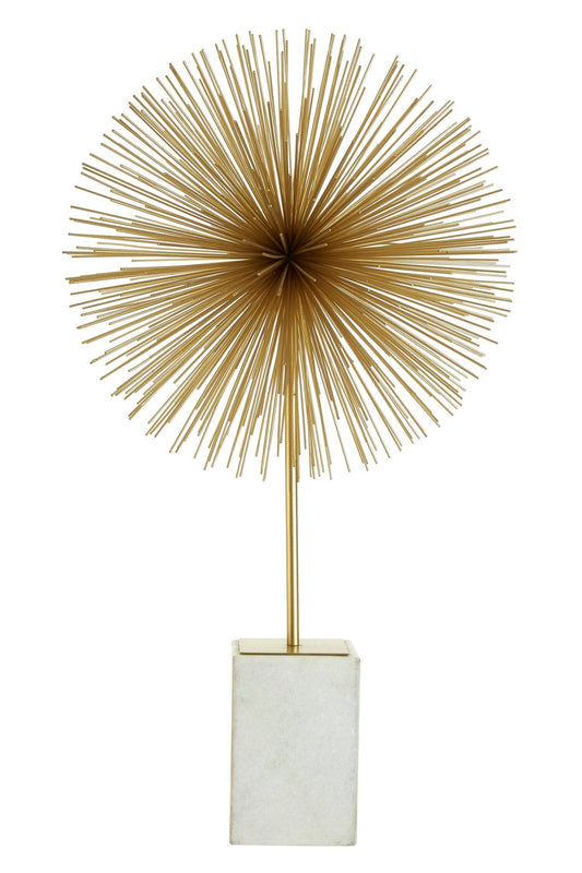 Mirano Gold Finish Starburst Sculpture | Luxury Home Accessories | Heulog Glow