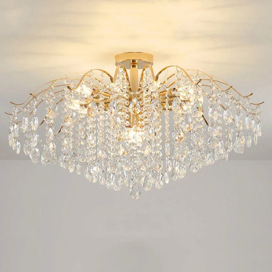 Modern Luxury Crystal Ceiling Chandelier Ceiling Lamp | Luxury Home Accessories | Heulog Glow