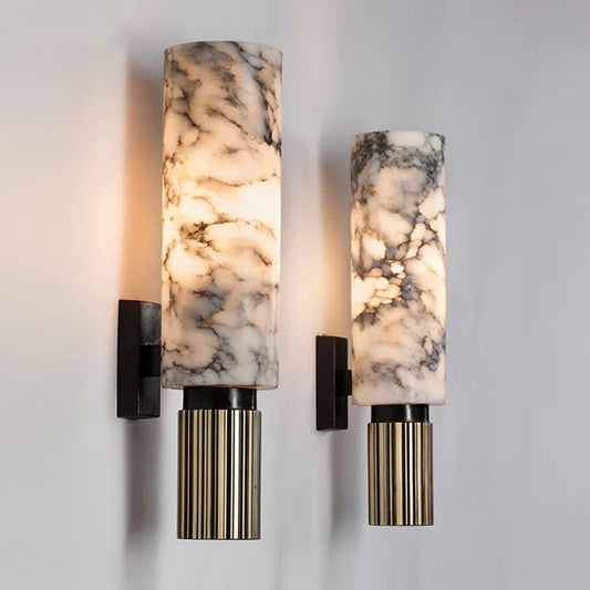 Modern Luxury Natural Marble Wall Lamp | Luxury Home Accessories | Heulog Glow