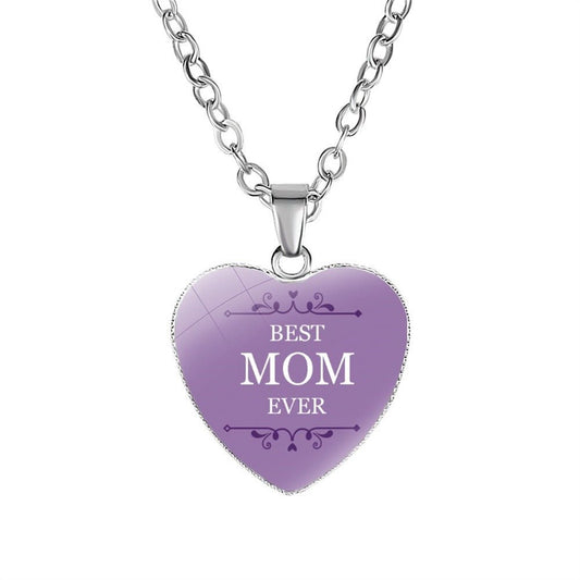 Mother's Day Gift Mom HeartPendant Necklace | Luxury Home Accessories | Heulog Glow