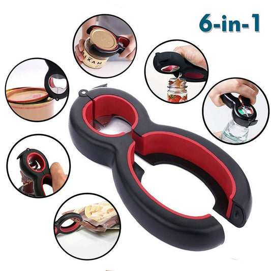 Multifunctional Easy Opener Six in One Bottle Can Opener | Luxury Home Accessories | Heulog Glow