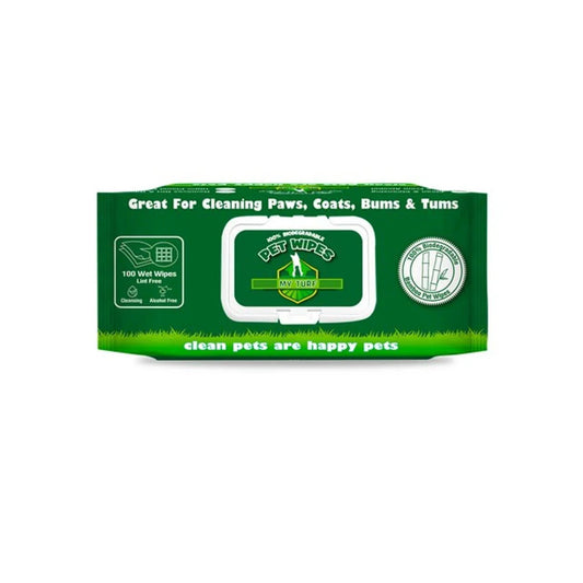 My Turf 100% Biodegradable Pet Wipes 15x20cm 100 pcs per bag | Luxury Home Accessories | Heulog Glow