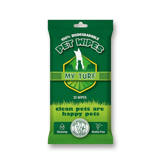 My Turf 100% Biodegradable Pet Wipes 15x20cm 25 pcs per bag | Luxury Home Accessories | Heulog Glow