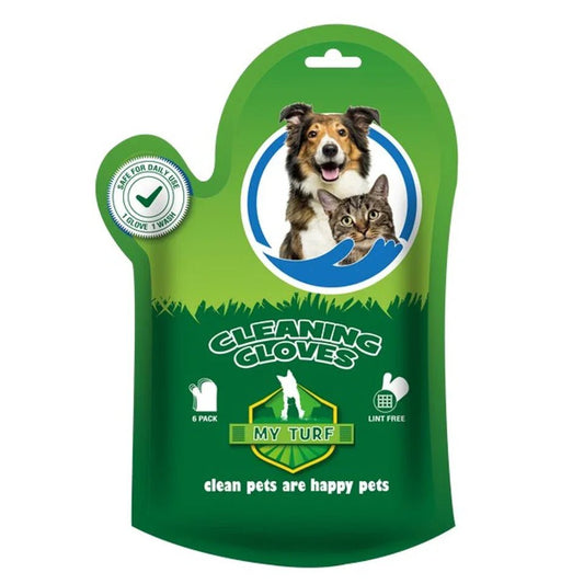 My Turf Pet Cleaning Gloves 25x22cm 6pcs | Luxury Home Accessories | Heulog Glow