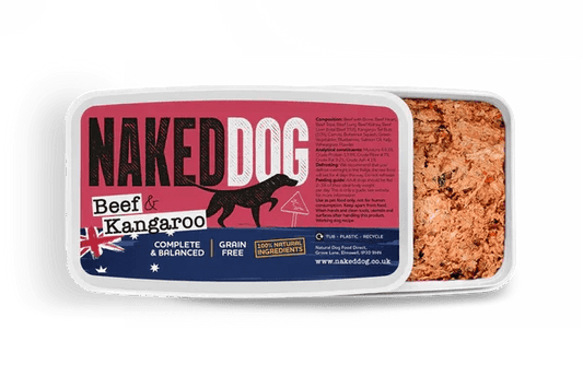 NAKED DOG Original Beef & Kangaroo 2x500g | Luxury Home Accessories | Heulog Glow