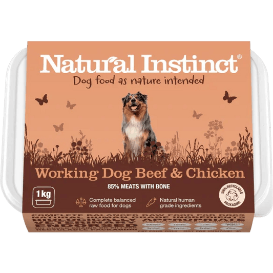 Natural Instinct Working Dog Beef & Chicken 1kg | Luxury Home Accessories | Heulog Glow