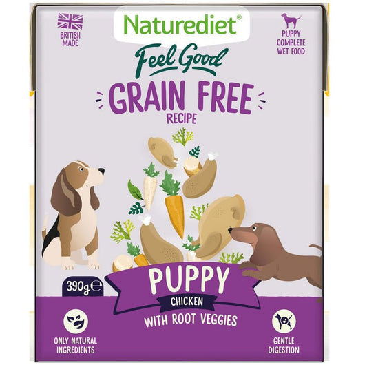 Naturediet Feel Good Grain Free Puppy 390g | Luxury Home Accessories | Heulog Glow