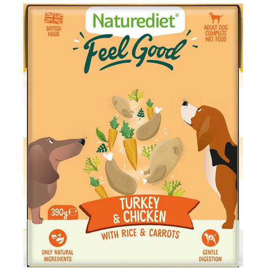 Naturediet Feel Good Turkey & Chicken 390g | Luxury Home Accessories | Heulog Glow