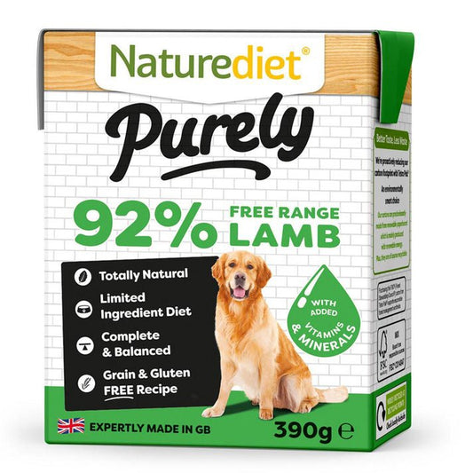 Naturediet Purely Lamb 390g | Luxury Home Accessories | Heulog Glow