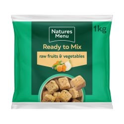 Natures Menu Ready To Mix Raw Fruit & Vegetables Nuggets, 1kg | Luxury Home Accessories | Heulog Glow