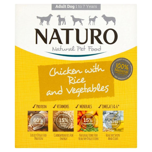 Naturo Adult Chicken with Rice & Veg Tray 400g | Luxury Home Accessories | Heulog Glow
