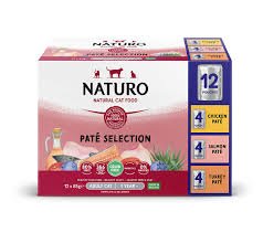 Naturo Cat Pouch Adult Variety Paté 12 pack x 4 | Luxury Home Accessories | Heulog Glow