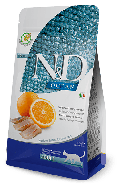 N&D Ocean Cat Herring & Orange Adult 1.5 Kg | Luxury Home Accessories | Heulog Glow