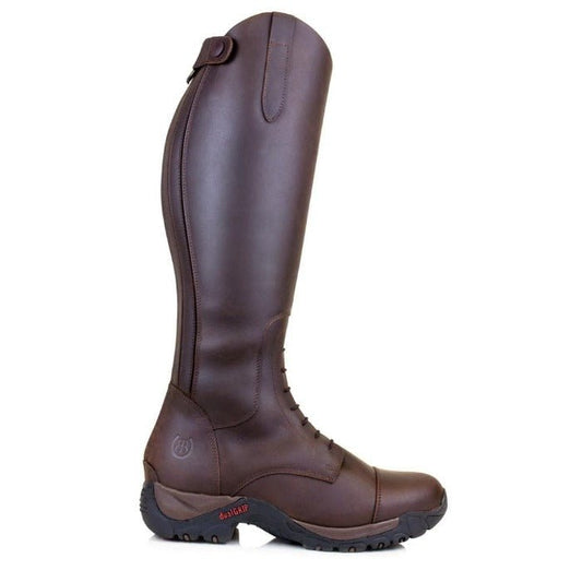 Nebraska Wool-lined Long Riding Boots - Brown | Luxury Home Accessories | Heulog Glow