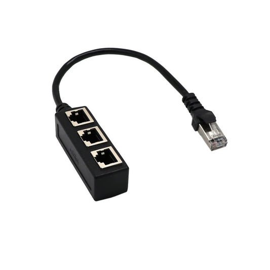 Network Cable Adapter Cable Connecting Line One Male 3 Bus CATE 6 Line | Luxury Home Accessories | Heulog Glow