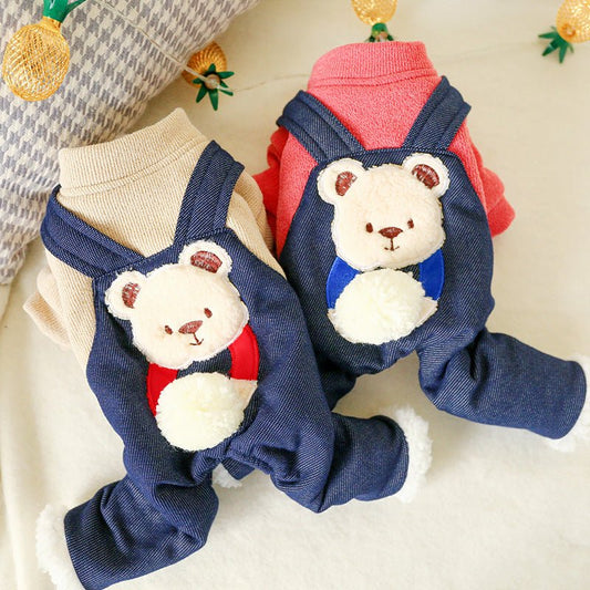 New Warm Thick Cotton Padded Coat Hug Bear Four Legged Coat | Luxury Home Accessories | Heulog Glow