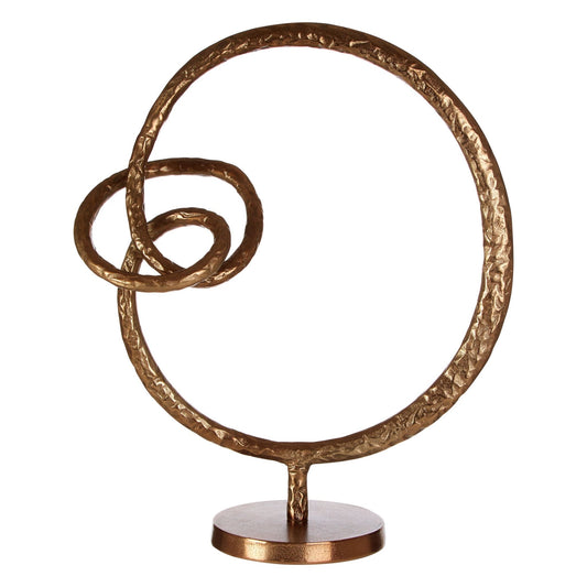 Nexus Round Rough Bronze Sculpture | Luxury Home Accessories | Heulog Glow