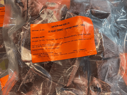 Northern Raw Feeds - Ox Heart Chunks - 500g | Luxury Home Accessories | Heulog Glow