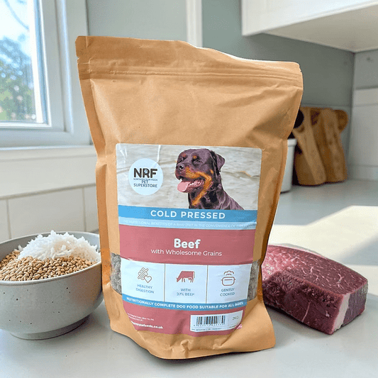 N.R.F Cold Pressed Raw - Beef with Wholesome Grains - 2kg | Luxury Home Accessories | Heulog Glow
