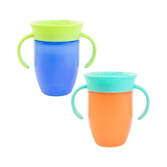 Nuby All Around Short Cup with Handles 210ml Assorted | Luxury Home Accessories | Heulog Glow