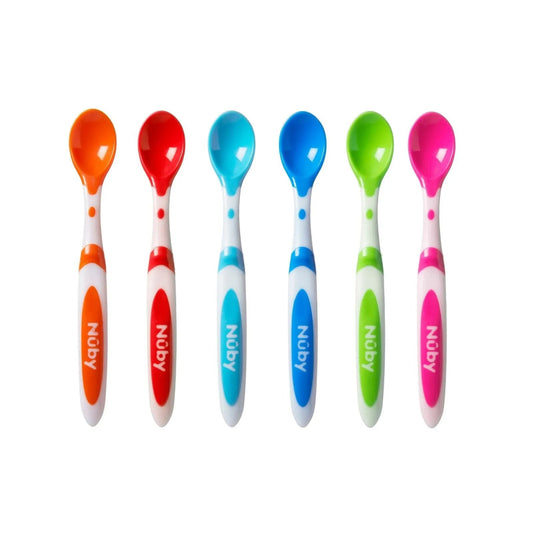Nuby Weaning Spoons Pack of 6 | Luxury Home Accessories | Heulog Glow