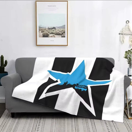 NUFC Newcastle Blue Star Pet Blanket 60x80 inch | Luxury Home Accessories | Heulog Glow
