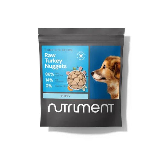 Nutriment Raw Turkey Nuggets for Puppies 1kg | Luxury Home Accessories | Heulog Glow