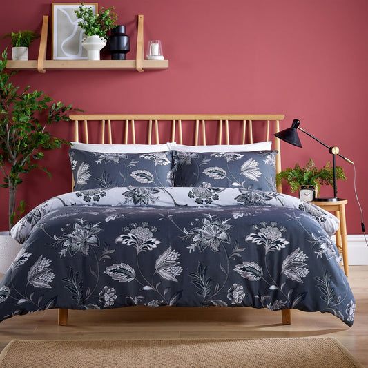 OLIVIA ROCCO Shimla Duvet Cover Set Easy Care Reversible Quilt Cover With Pillowcases | Luxury Home Accessories | Heulog Glow