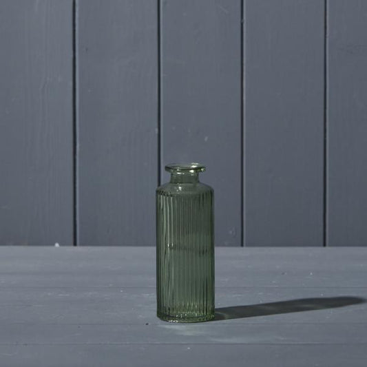Vintage Green Glass Bottle D5.2 x H13.2cm Weight-520g