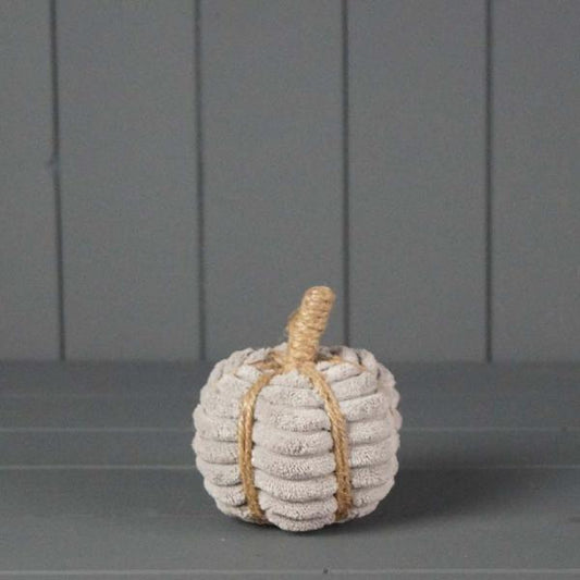 Grey Fabric Pumpkin L11xW11xH12cm Weight-25g