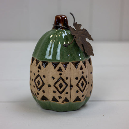 Ceramic Pumpkin L7.5xW7.5xH10.5cm Weight-226g