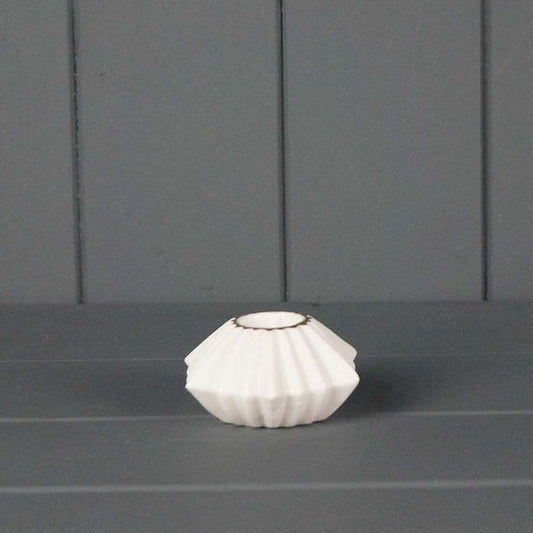 Ceramic Candle Holder L7.5xW6xH3.5cm