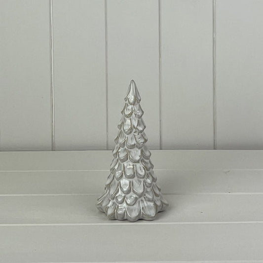 Glazed Ceramic Tree Ornament with Textured Detail L9xD9xH16cm Weight-252g