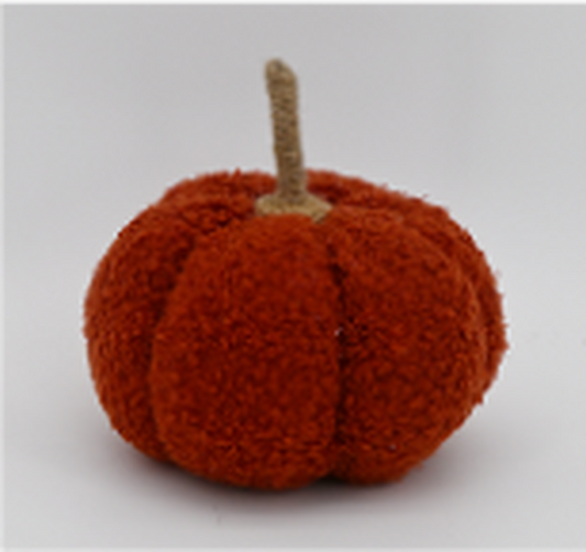 Orange Boucle Pumpkin Small