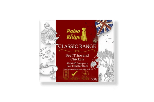 Paleo Ridge Classic Beef Tripe and Chicken 500g | Luxury Home Accessories | Heulog Glow