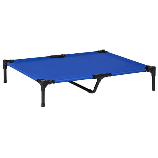 PawHut Portable Elevated Pet Bed to Raise Relax Area for Dogs and Cats with Metal Frame (Large) | Luxury Home Accessories | Heulog Glow