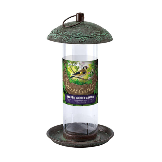 Peckish Secret Garden Nyjer Feeder | Luxury Home Accessories | Heulog Glow