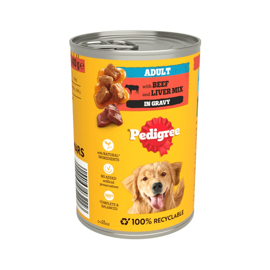 Pedigree Tins Beef Chunks in Gravy 12 x 400g | Luxury Home Accessories | Heulog Glow