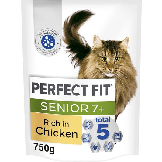 Perfect Fit Senior Dry Cat Food Chicken 750g | Luxury Home Accessories | Heulog Glow